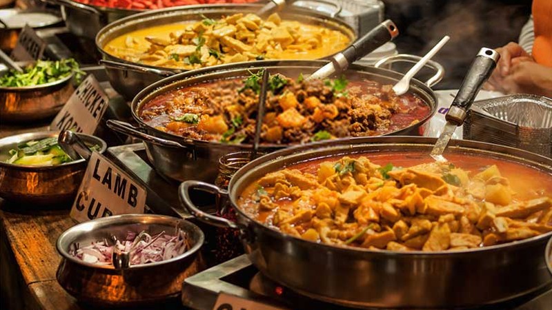 Indian Buffet And Churches