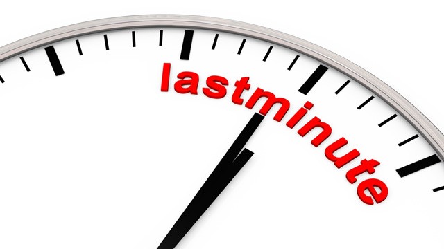 last minute
