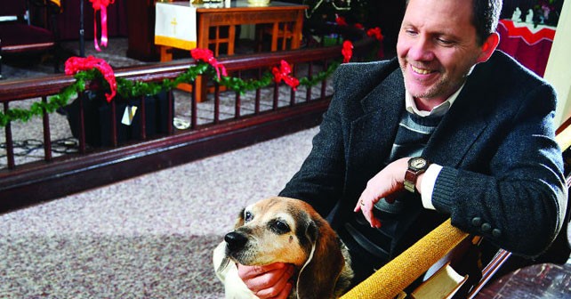 pastor and dog