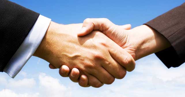 shaking hands