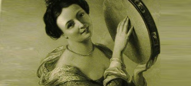 tambourine lady