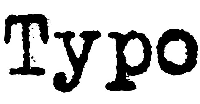 typo