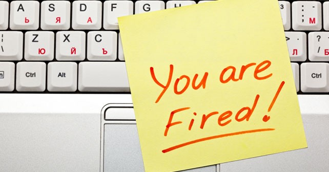 you're fired